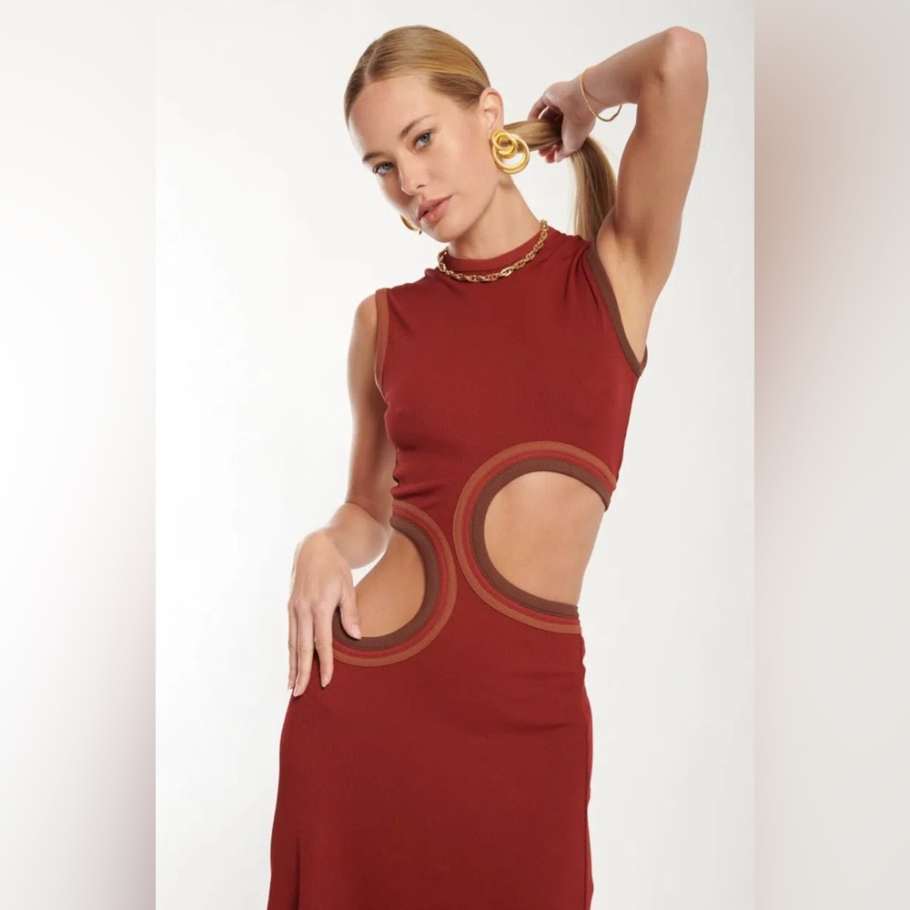 Christopher Esber multi paisley cut torso dress